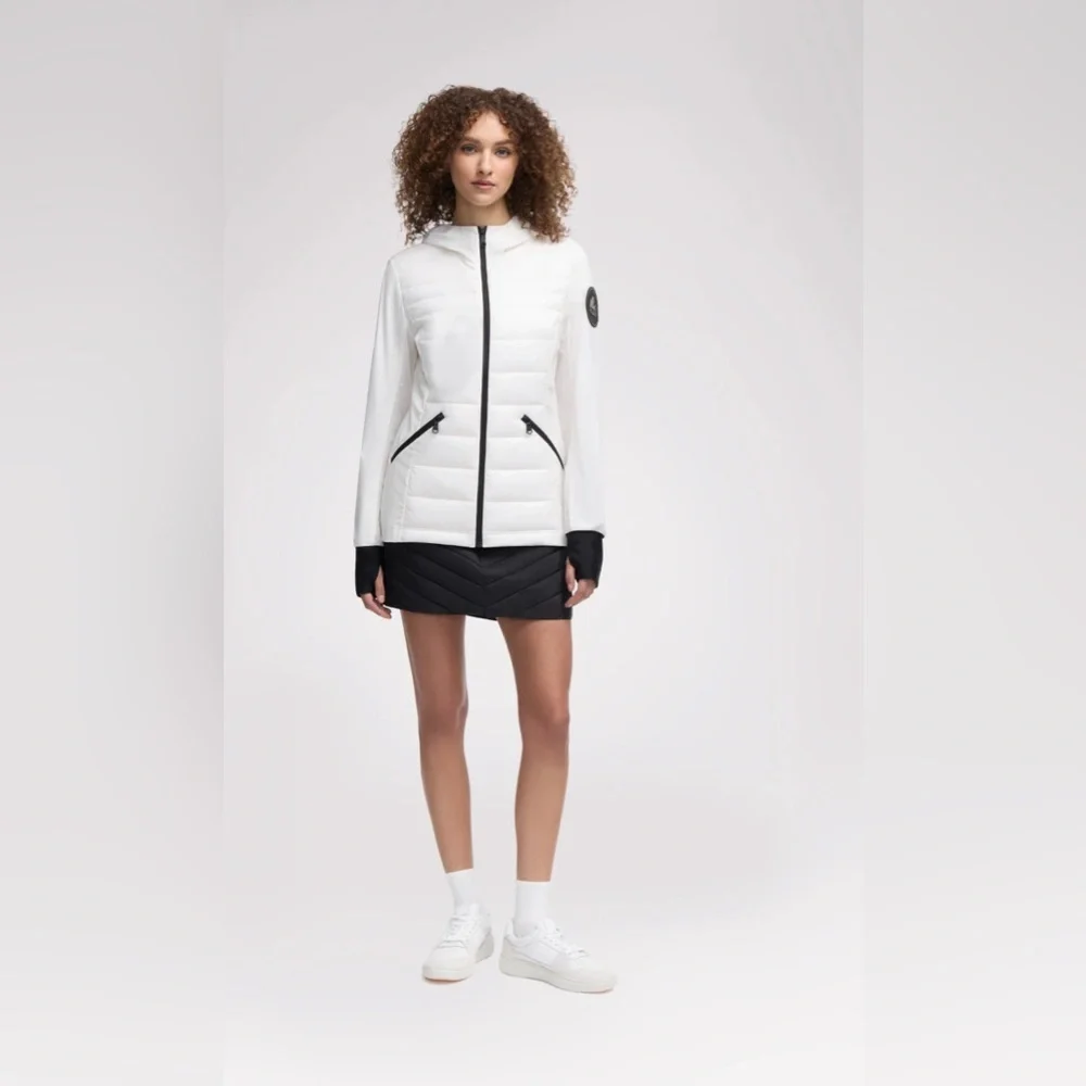 Pajar Cressy Women’s stretch white and black puffer jacket - Picture 1 of 6